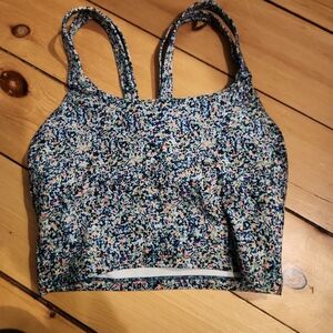 Sage Collective Floral Double-Strap Crop Top/sports Bra